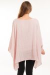 GRANDE TAILLE TUNIQUE ASYMETRIQUE 5059 ROSE