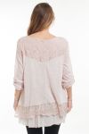 LARGE SIZE TUNIC OVERLAY 5055 ROSE