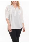 GROOT FORMAAT BLOUSE 5067 WIT