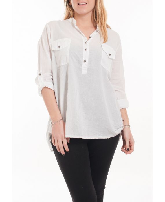 GROOT FORMAAT BLOUSE 5067 WIT