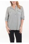 BIG SIZE BLOUSE 5067 GREY