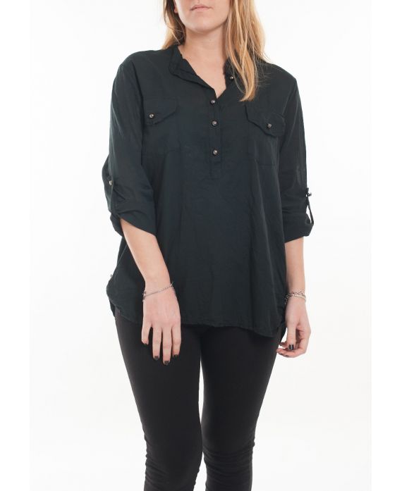 GROOT FORMAAT BLOUSE 5067 ZWART