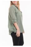 BIG SIZE BLOUSE 5067 GREEN