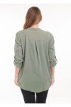 GRAN TAMAÑO DE LA BLUSA 5067 VERDE