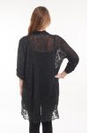 GROOT FORMAAT TUNIEK TOP LACE 5053 ZWART