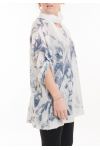 GRANDE TAILLE T-SHIRT + FOULARD 5057 BLANC