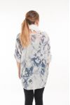 GRANDE TAILLE T-SHIRT + FOULARD 5057 BLANC