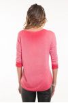 T-SHIRT DETAIL ARGENTE 5052 FUSHIA