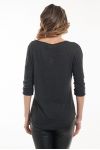 T-SHIRT DETAIL ARGENTE 5052 BLACK