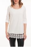 T-SHIRT LACE OVERLAY 5051 WIT