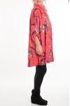 LARGE SIZE TUNIC + SCARF 5083 CORAL