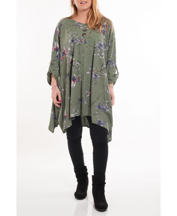 LARGE SIZE TUNIC PRINTED 5084 MILITARY GREEN