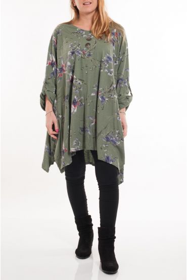 LARGE SIZE TUNIC PRINTED 5084 MILITARY GREEN