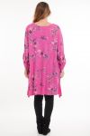 LARGE SIZE TUNIC PRINTED 5084 FUSHIA