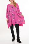 GROOT FORMAAT GEPRINTE TUNIEK 5084 FUSHIA