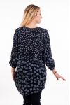 BLUSA STAMPA PAILLETTES 5091 NERO