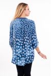 BLOUSE PRINT PAILLETTEN 5091 BLAUW