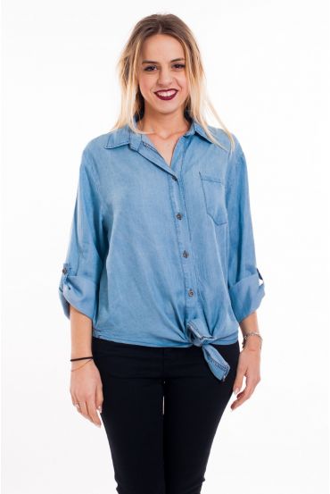 BLOUSE EFFECT JEANS 5093 LICHT BLAUW