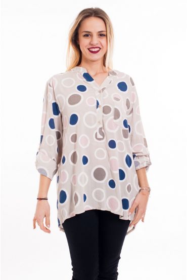 BLUSA IMPRIME 5090 BEIGE