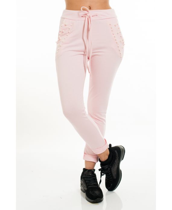 BROEK ZAKKEN KRALEN 5086 ROZE