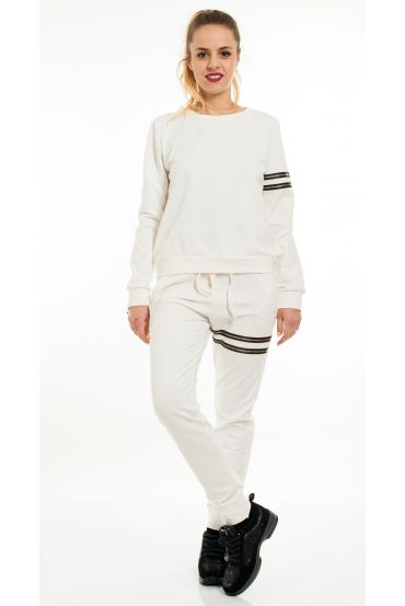 ENSEMBLE SWEAT + PANTALON 5085 BLANC