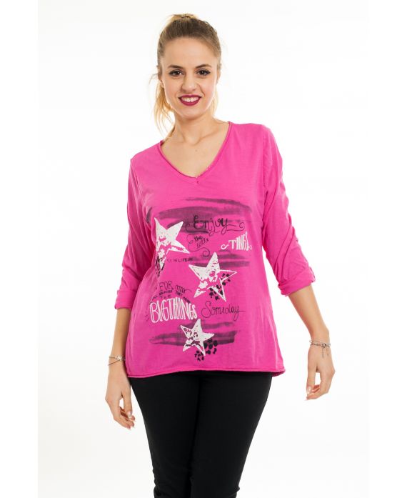 STAMPE PER T-SHIRT 6017 FUCSIA