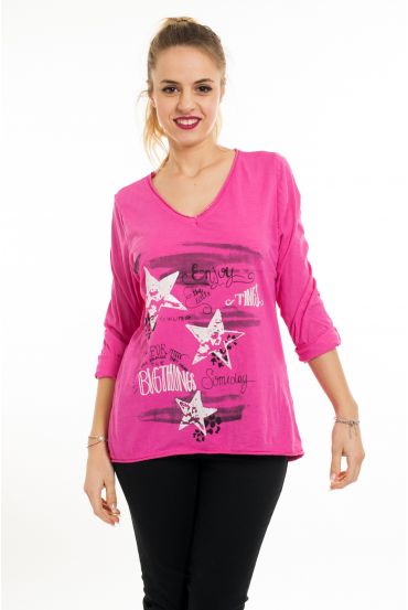 T-SHIRT PRINTS 6017 FUCHSIA