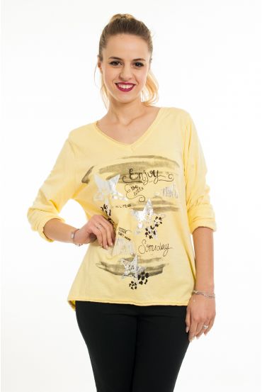 T-SHIRT PRINTS 6017 YELLOW