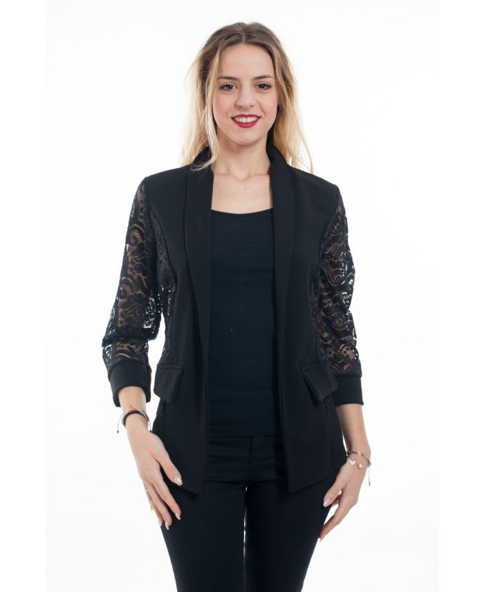 BLAZER DE NEGRO 6077 - www.grossiste-pret-a-porter.com