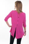 T-SHIRT BACK HAS BUTTONS 6061 FUSHIA