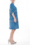 GROßE GRÖßE-KLEID, 2 TASCHEN 6075 BLAU