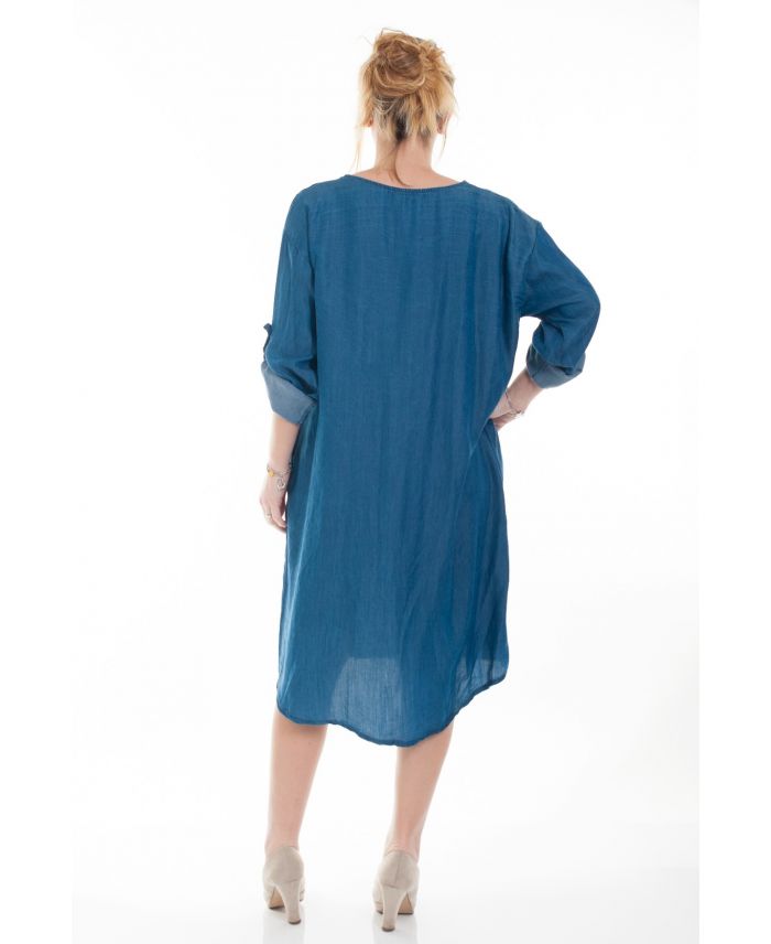 Jeans jurk grote maat deals