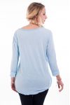 T-SHIRT STAR 6093'AZUR