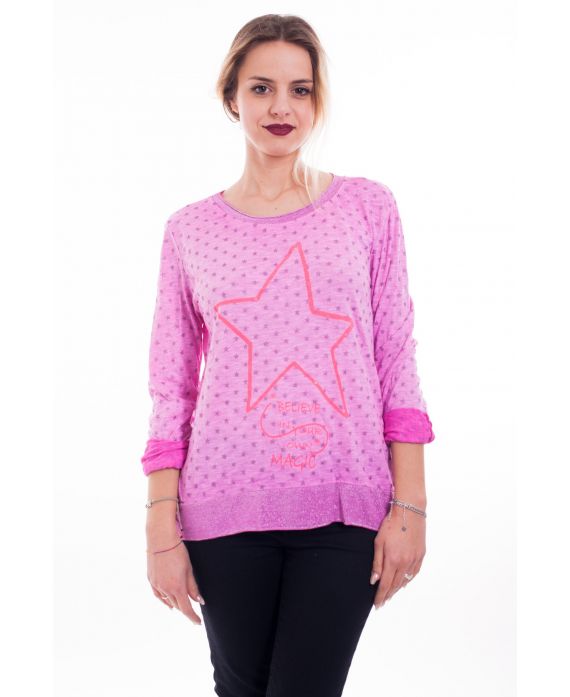 T-SHIRT ETOILE 9098 FUSHIA