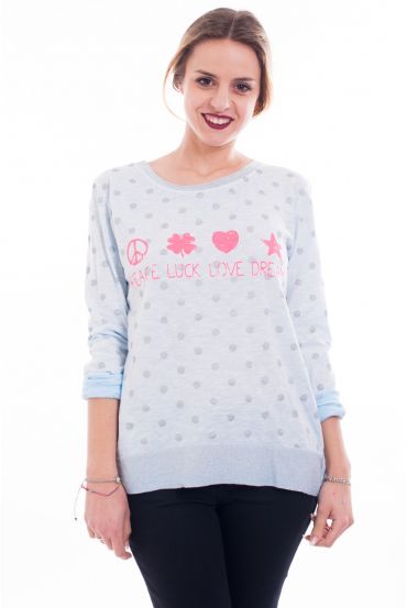 T-SHIRT P. L. L. D 6096'AZUR