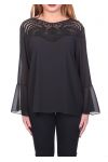 BLOUSE DENTELLE 5088 NOIR