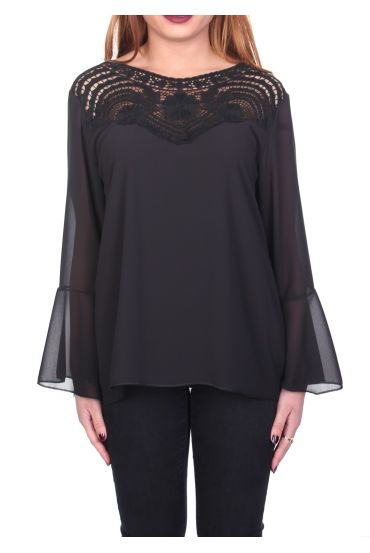 BLUSA DE ENCAJE 5088 NEGRO