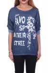 T-SHIRT AFFOLLANO 4053 BLU