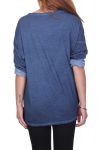 T-SHIRT FLOCAGE 4053 BLEU