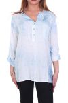 TUNIEK PAILLETTEN VLINDERS S9091 BLAUW