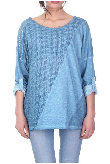 T-SHIRT MIX INHALT BLAU S7042