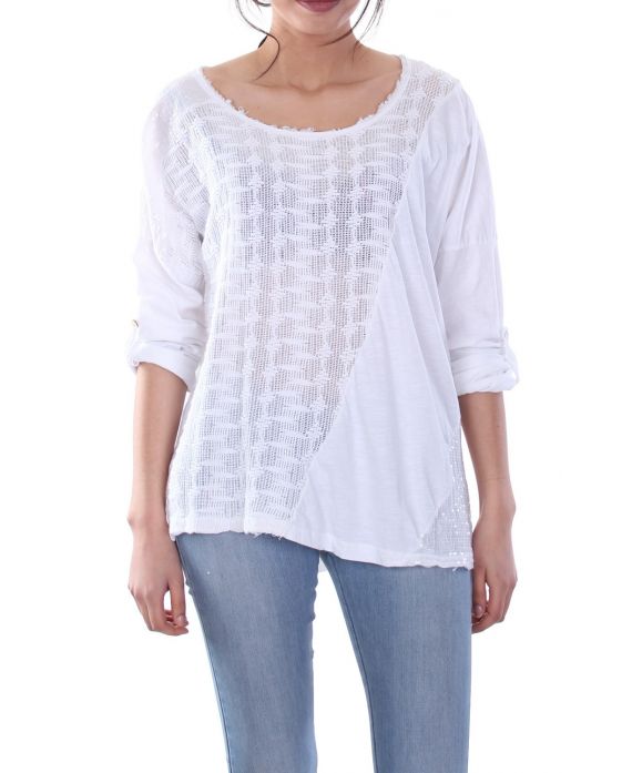 T-SHIRT MIX INHALT WEIß S7042