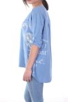 TUNICA SCRITTURE 7029 BLU
