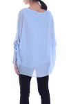 TUNIC CLOAK PRINTED 7052 AZURE