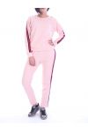 ENSEMBLE SWEAT + PANTALON 7048 ROSE