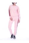 ENSEMBLE SWEAT + PANTALON 7048 ROSE