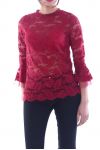 TUNIC LACE 5005 BORDEAUX