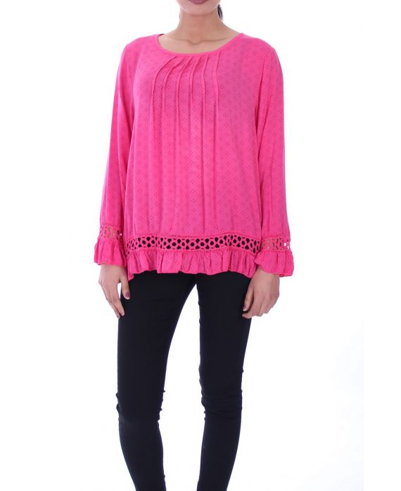 TUNIEK VLOEISTOF 6031 FUSHIA