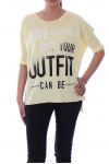 T-SHIRT OUTFIT 6099 JAUNE