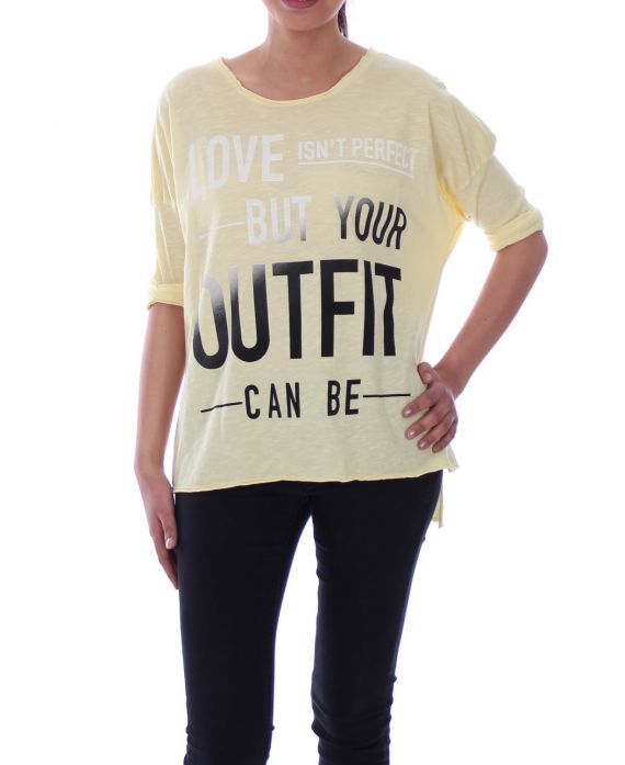 T-SHIRT OUTFIT 6099 JAUNE